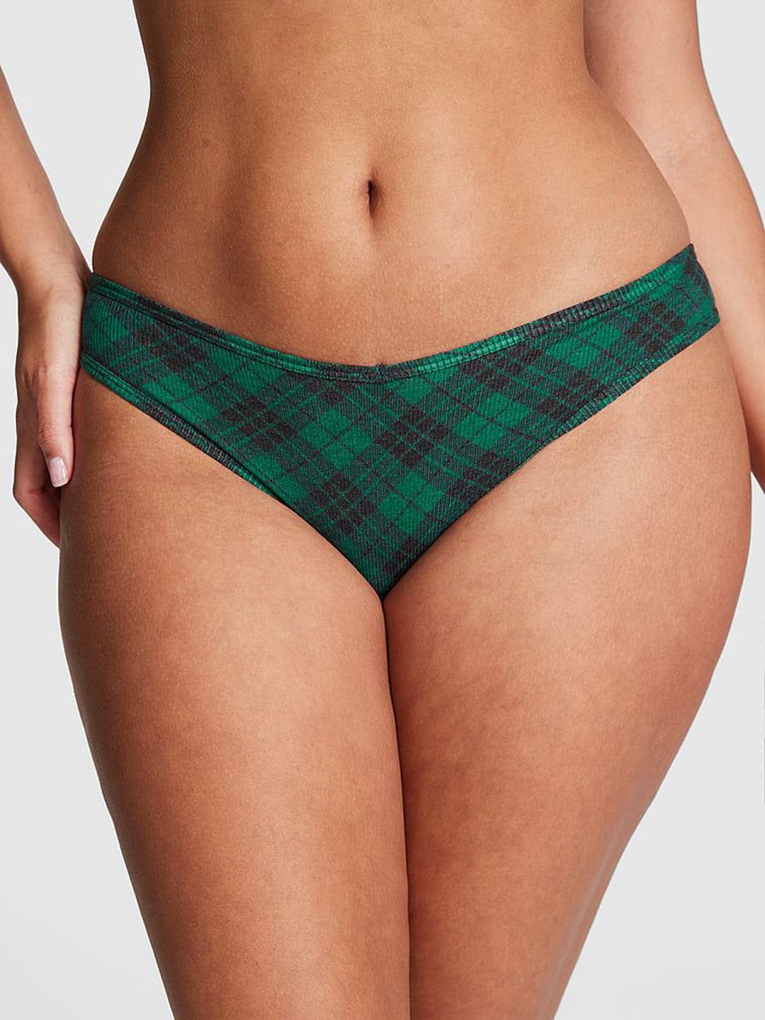

Victoria's Secret Checked Bikini Briefs 1116394567II, Green