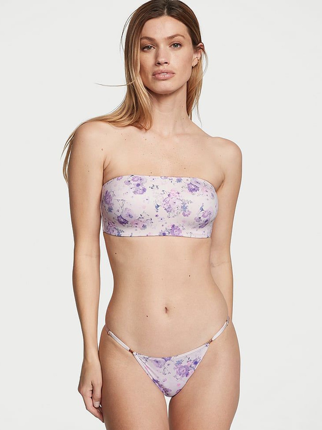

Victoria's Secret Printed Adjustable String Bikini Brief 112011415VWK, White