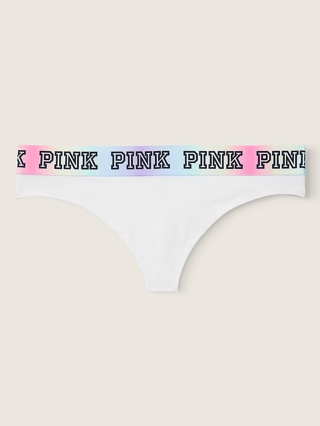 

Victoria's Secret Pink Logo Thong Panty 112195143Z3G, White