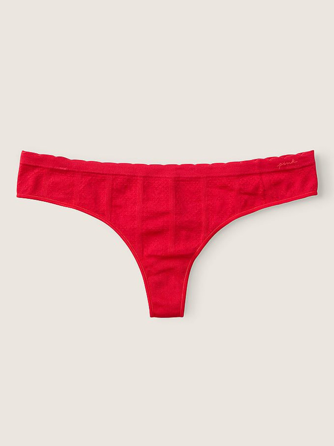 

Victoria's Secret PINK Seamless Thong Panty- 112077623Z2I, Red