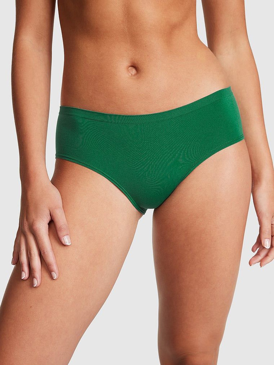 

Victoria's Secret PINK Seamless Extra Low-Rise Hipster Panty, Green