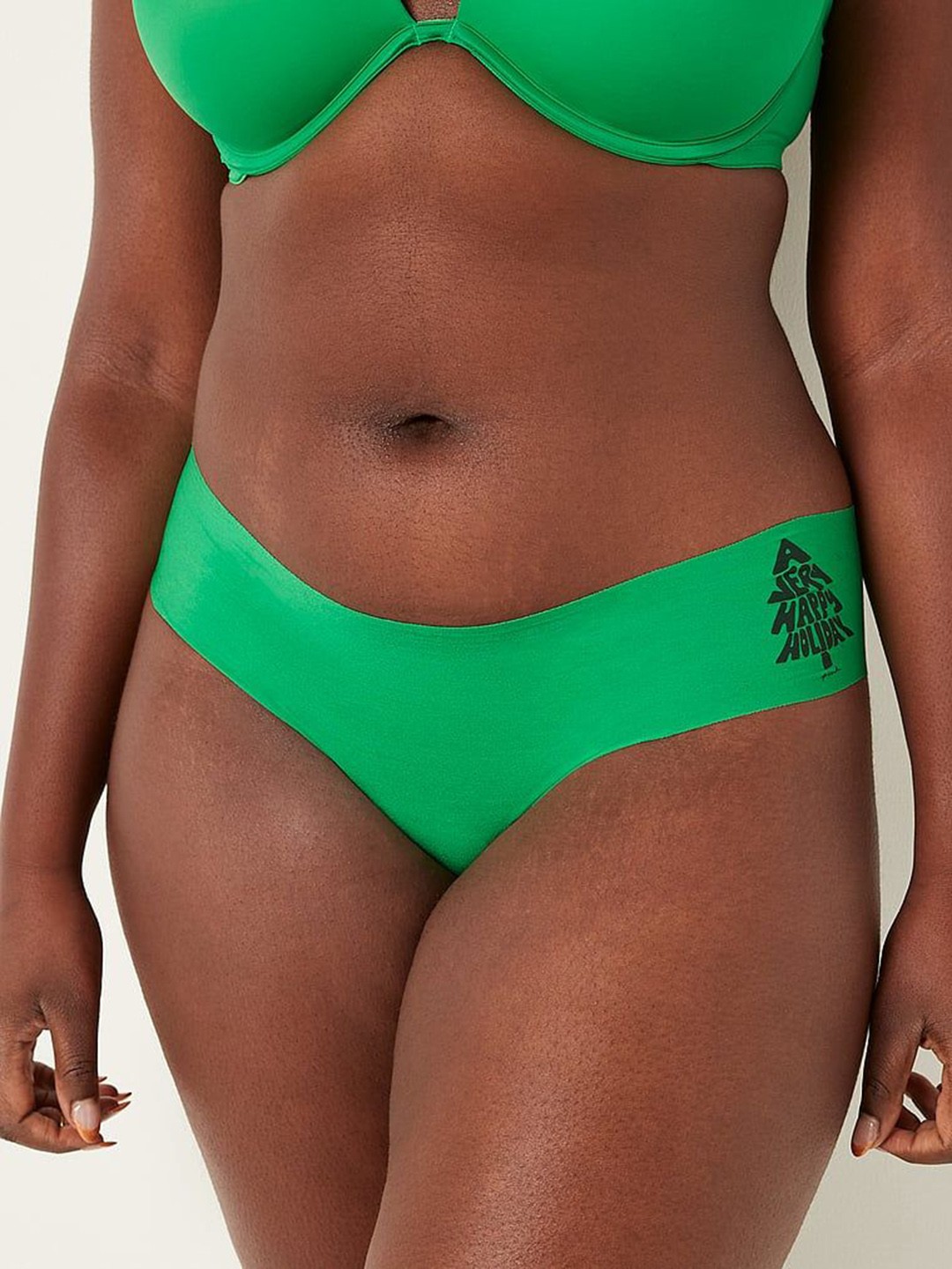 

Victoria's Secret Cotton No-Show Cheekster Briefs - 111991775NGI, Green