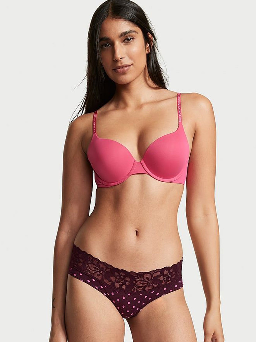 

Victoria's Secret Printed Lace Hipster Briefs- 111503085LUW, Purple