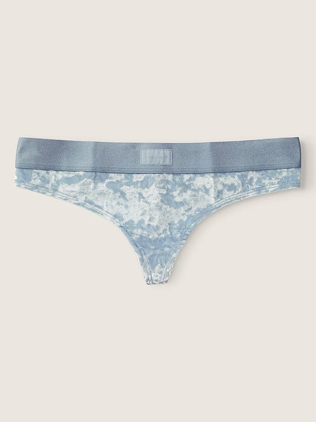 

Victoria's Secret PINK Printed Velvet Thong Briefs-112084875I0Q, Blue