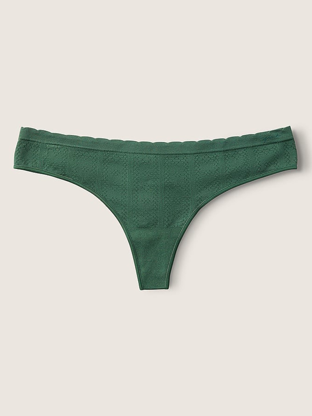 

Victoria's Secret PINK Seamless Thong Briefs- 112077624VJ2, Green