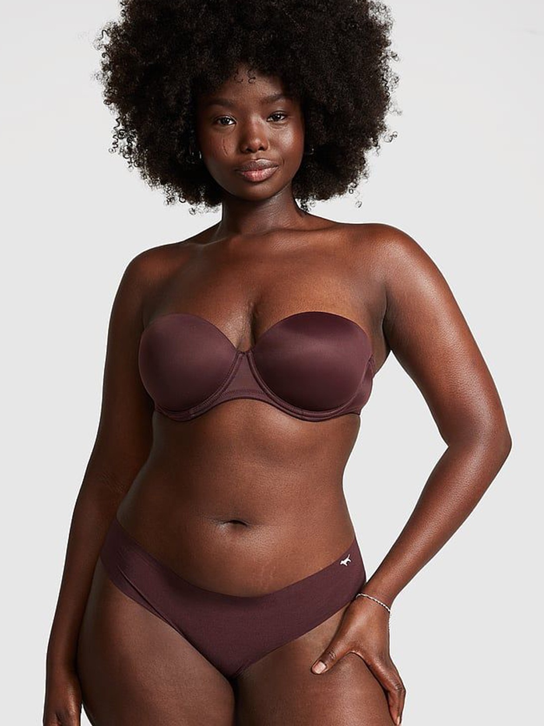 

Victoria's Secret Mid Rise Thong Briefs1119918055FM, Brown