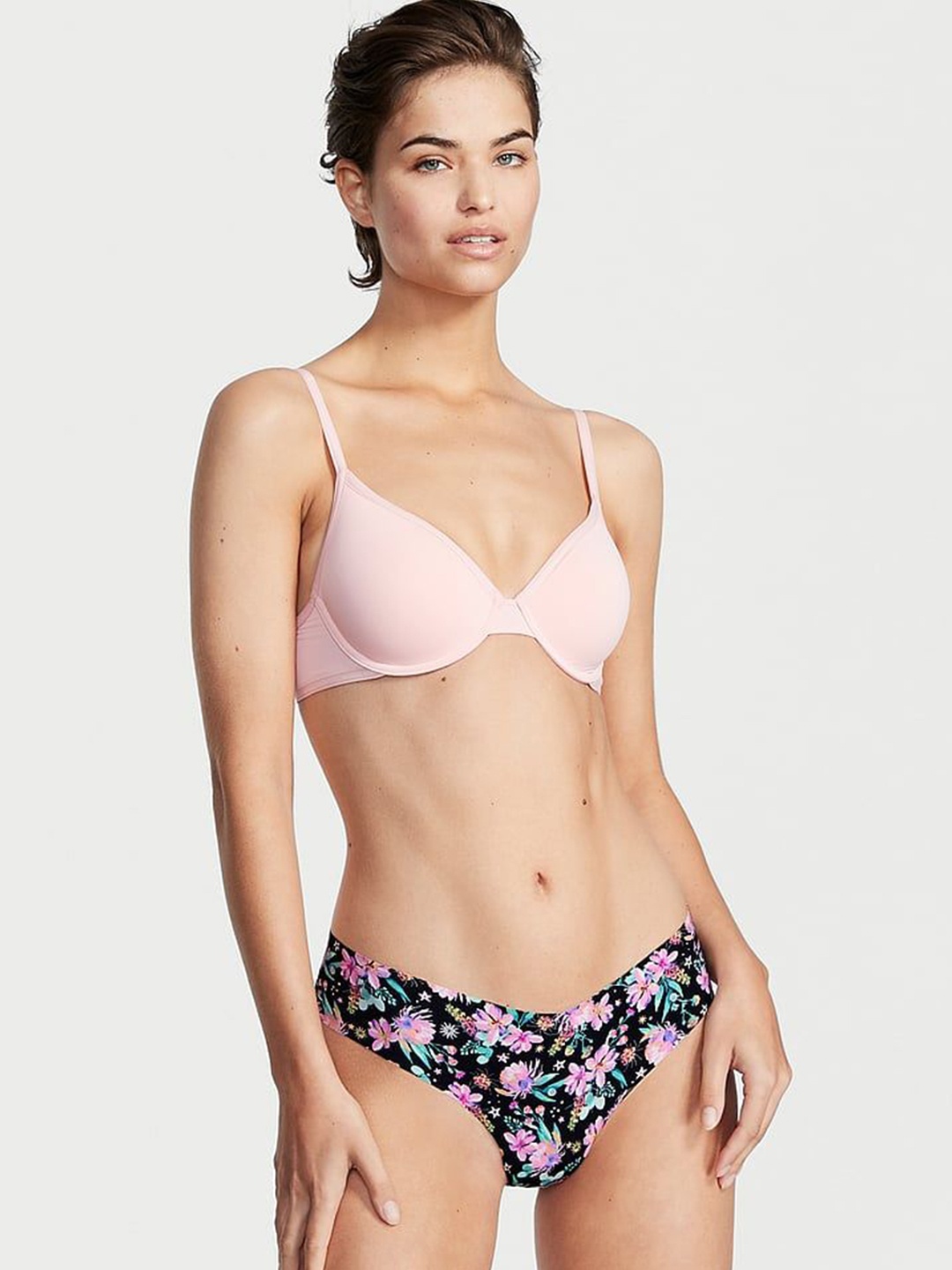 

Victoria's Secret No-Show Thong Panty Briefs, Multi