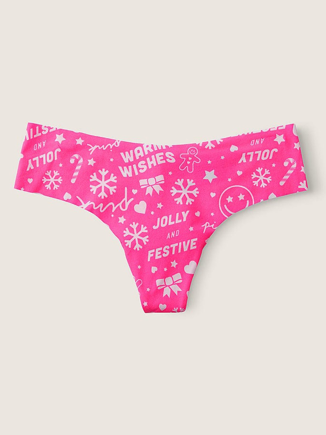 

Victoria's Secret Printed Thong Briefs 111991805RWK, Pink