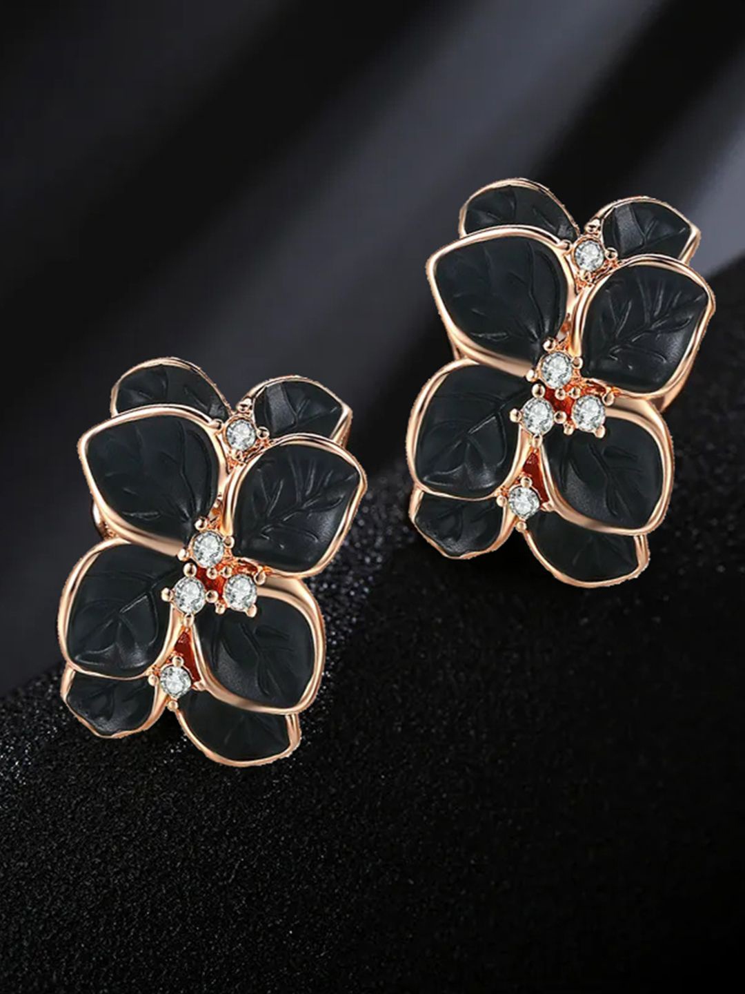 

YouBella Gold-Plated Stone-Studded Contemporary Studs Earrings