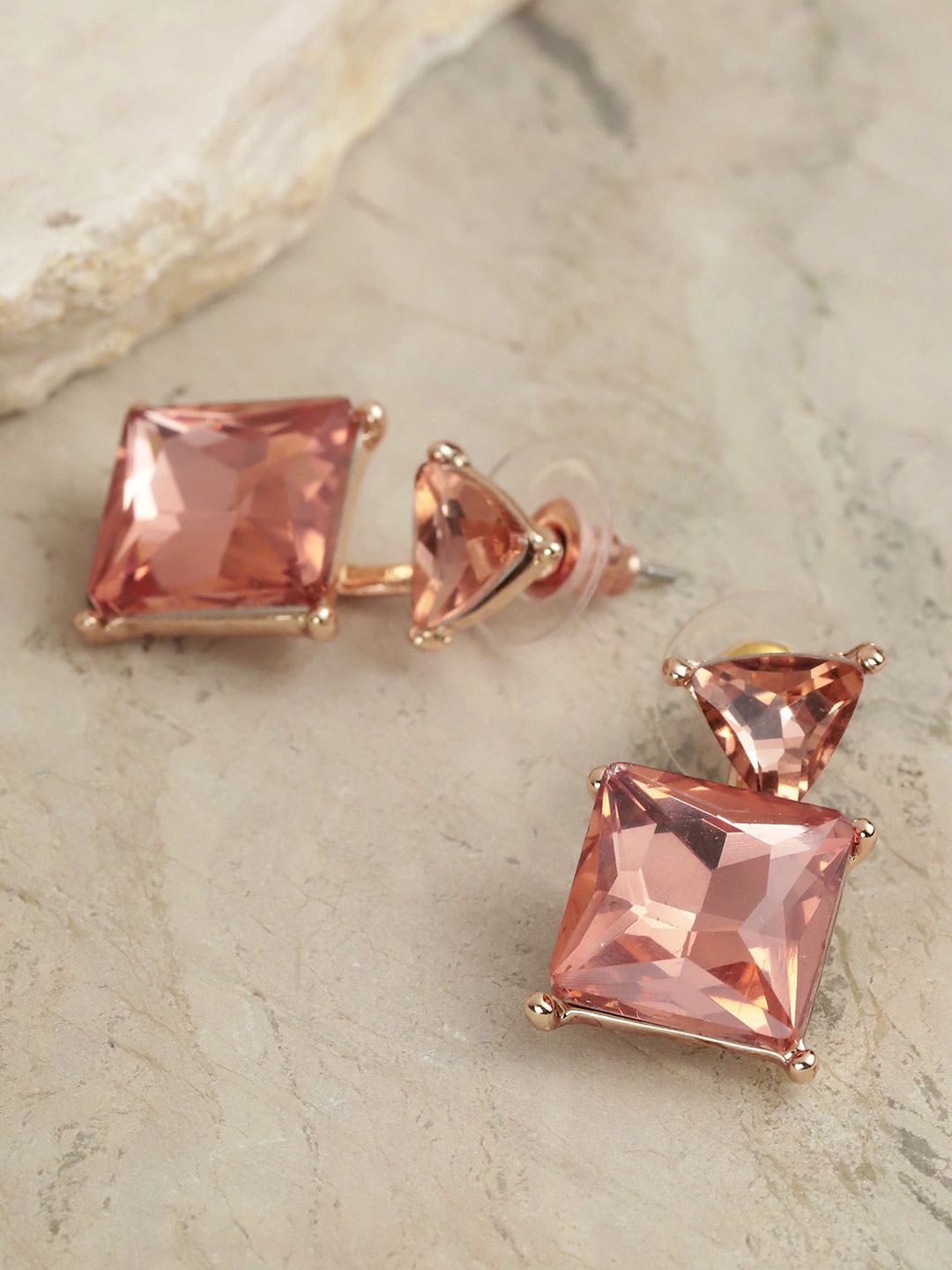

YouBella Gold-Plated Stone Studded Studs Earrings
