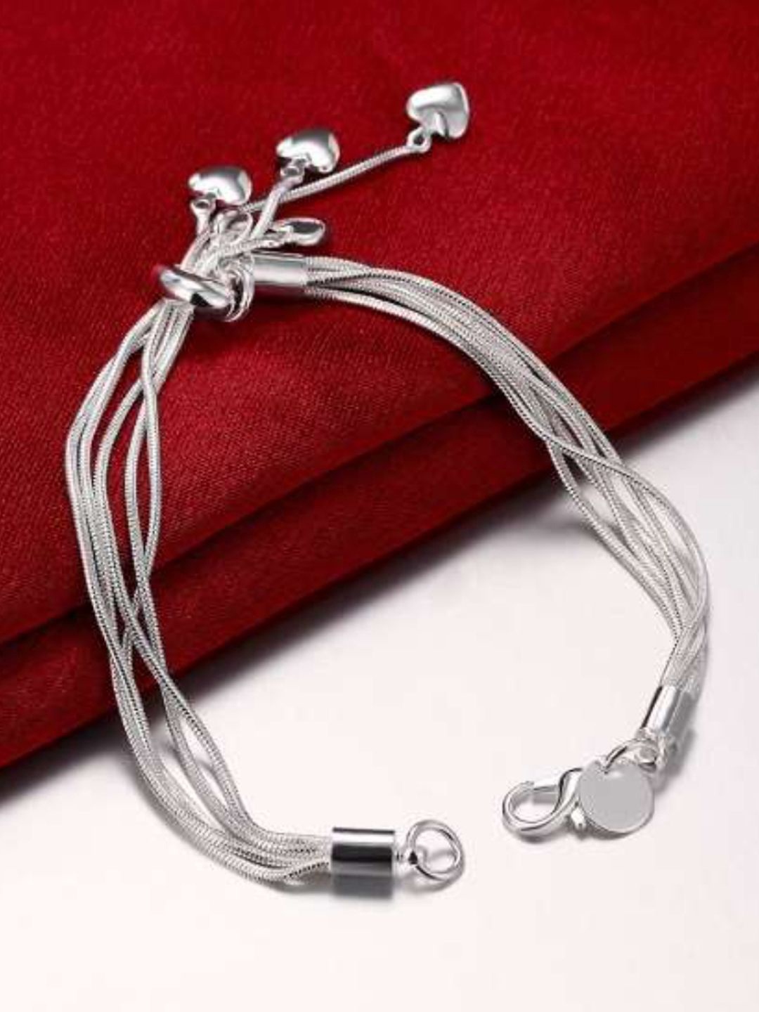 

YouBella Silver-Plated Multistrand Bracelet