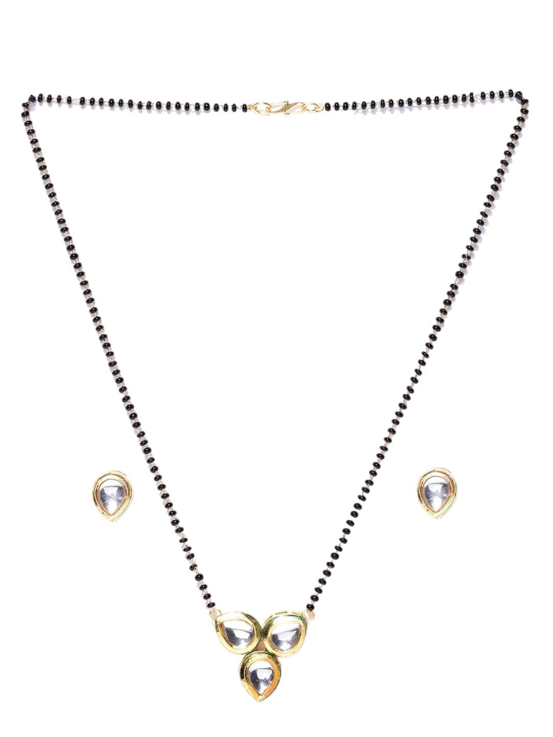 

YouBella Gold-Plated Stones and Beads Mangalsutra