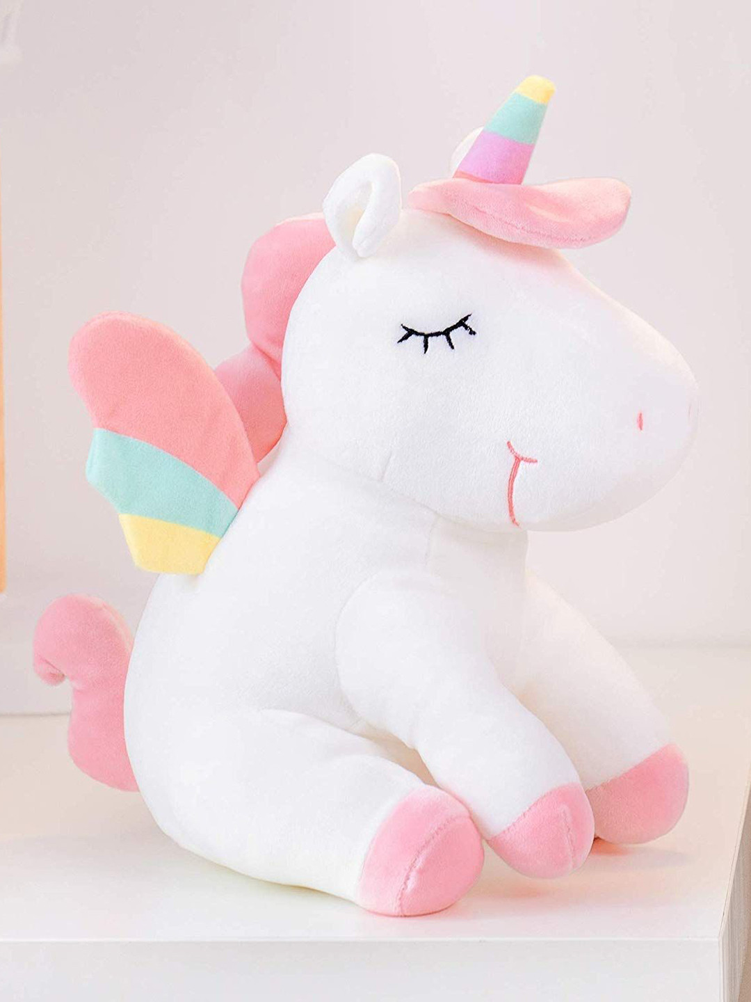 

Xivir Sitting Unicorn Soft Toy, White