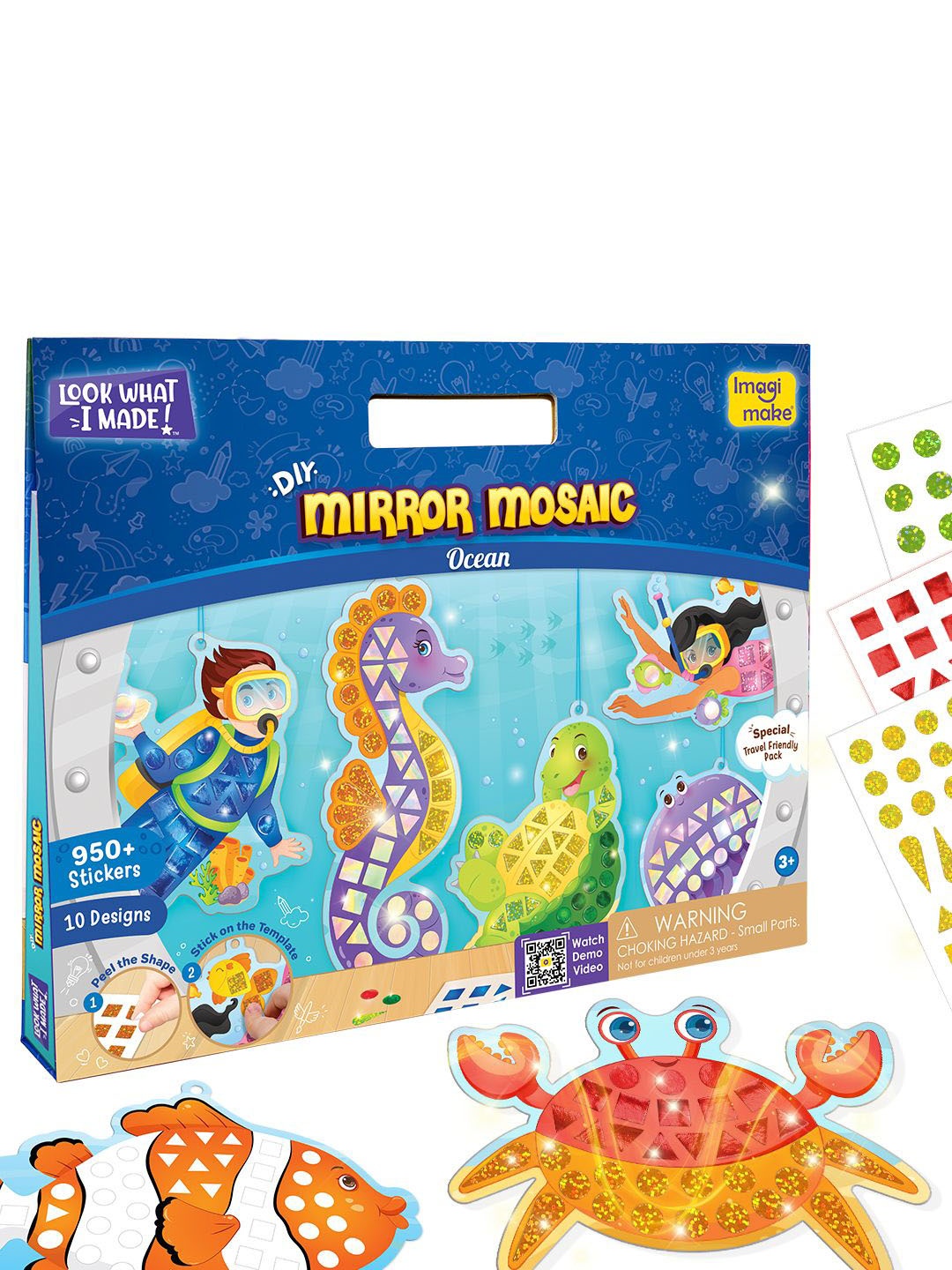 

Imagimake Kids 960-Pcs Look What I Made Art & Craft, Yellow