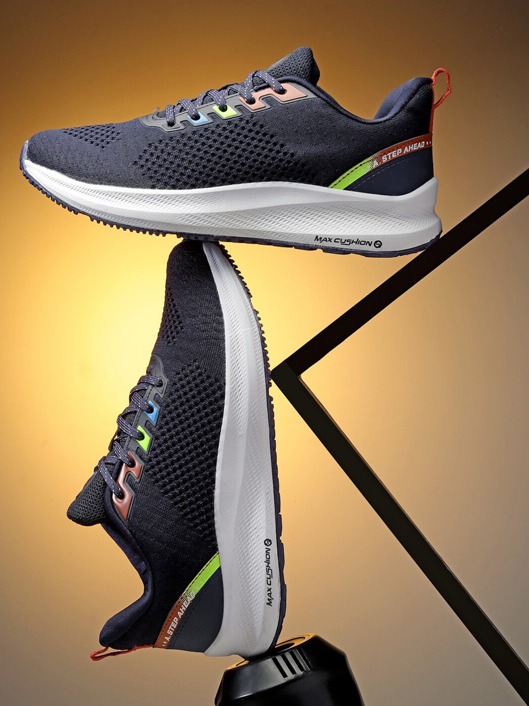 

ASIAN Men HIGHSPEED-01 Mesh Running Shoes, Navy blue