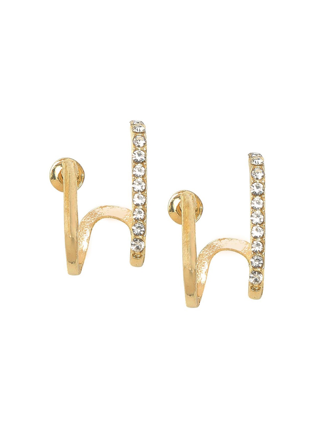 

YouBella Gold-Plated Stone Studded Studs Earrings