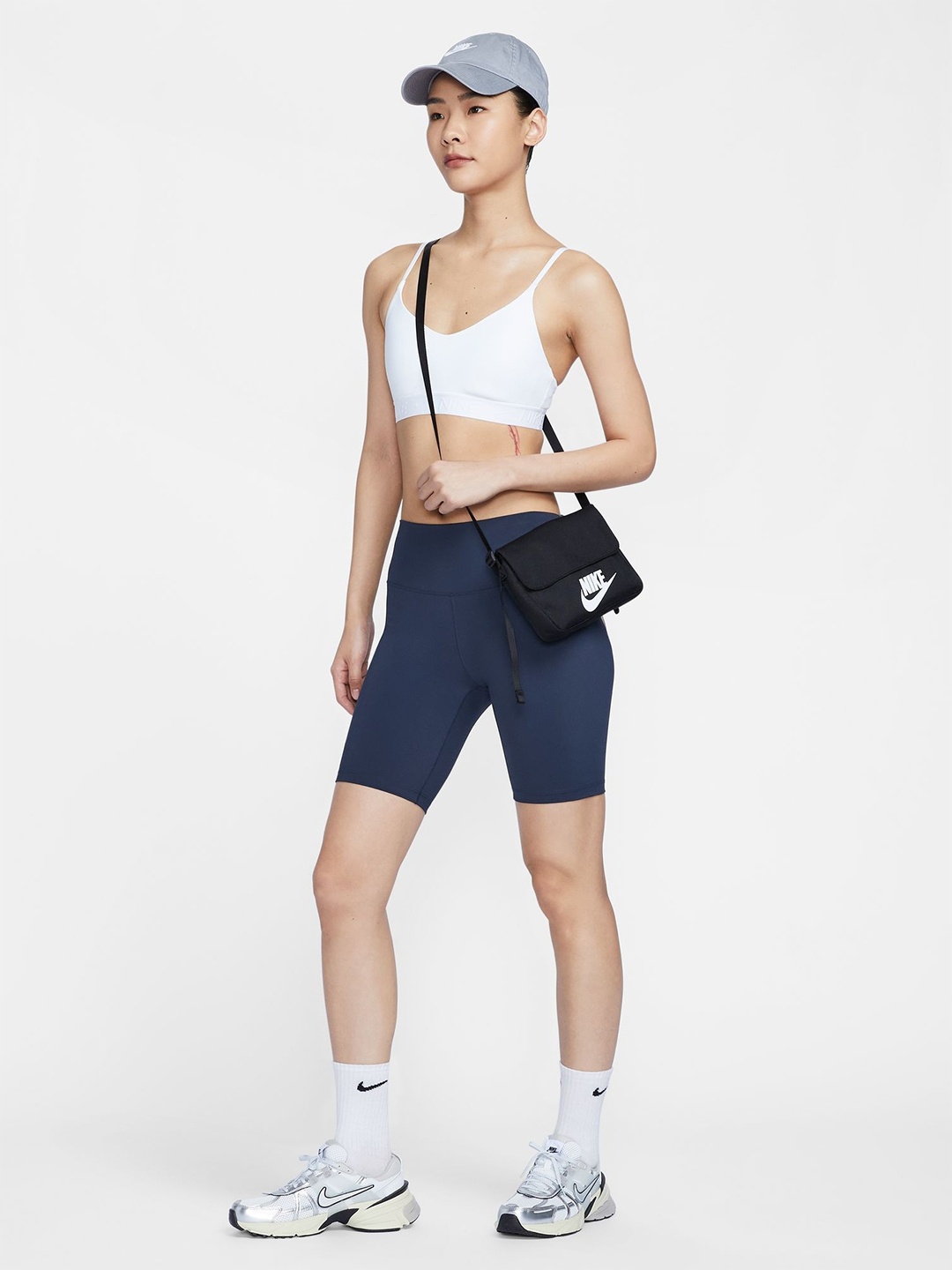 

Nike One Women's High-Waisted 20.5cm (approx.) Biker Shorts, Black