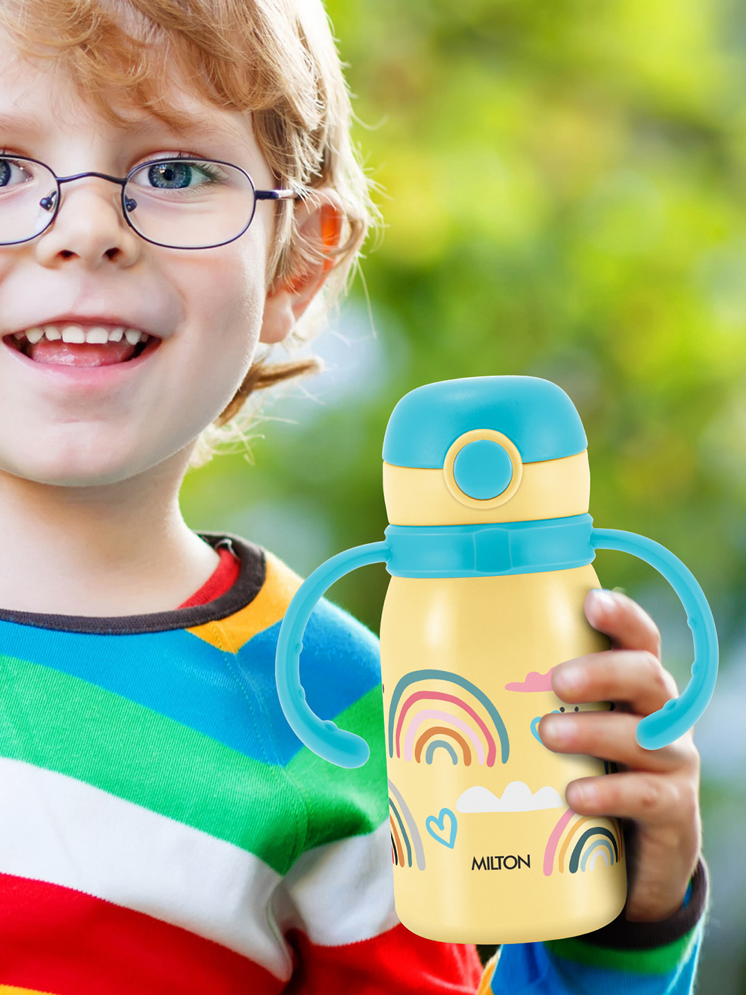 

Milton Kiddo 300 Yellow Thermosteel Vacuum Insulated Water Bottle with Spout Lid 275 ml