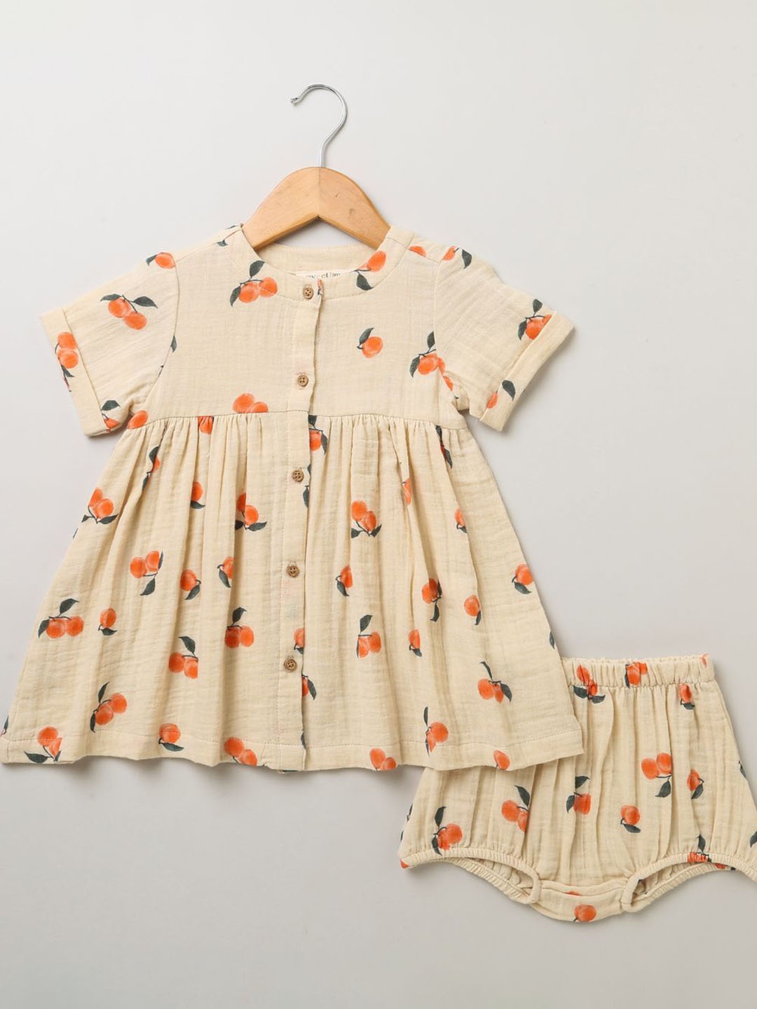 

Sweetlime By AS Girls Printed Tunic with Shorts, Orange