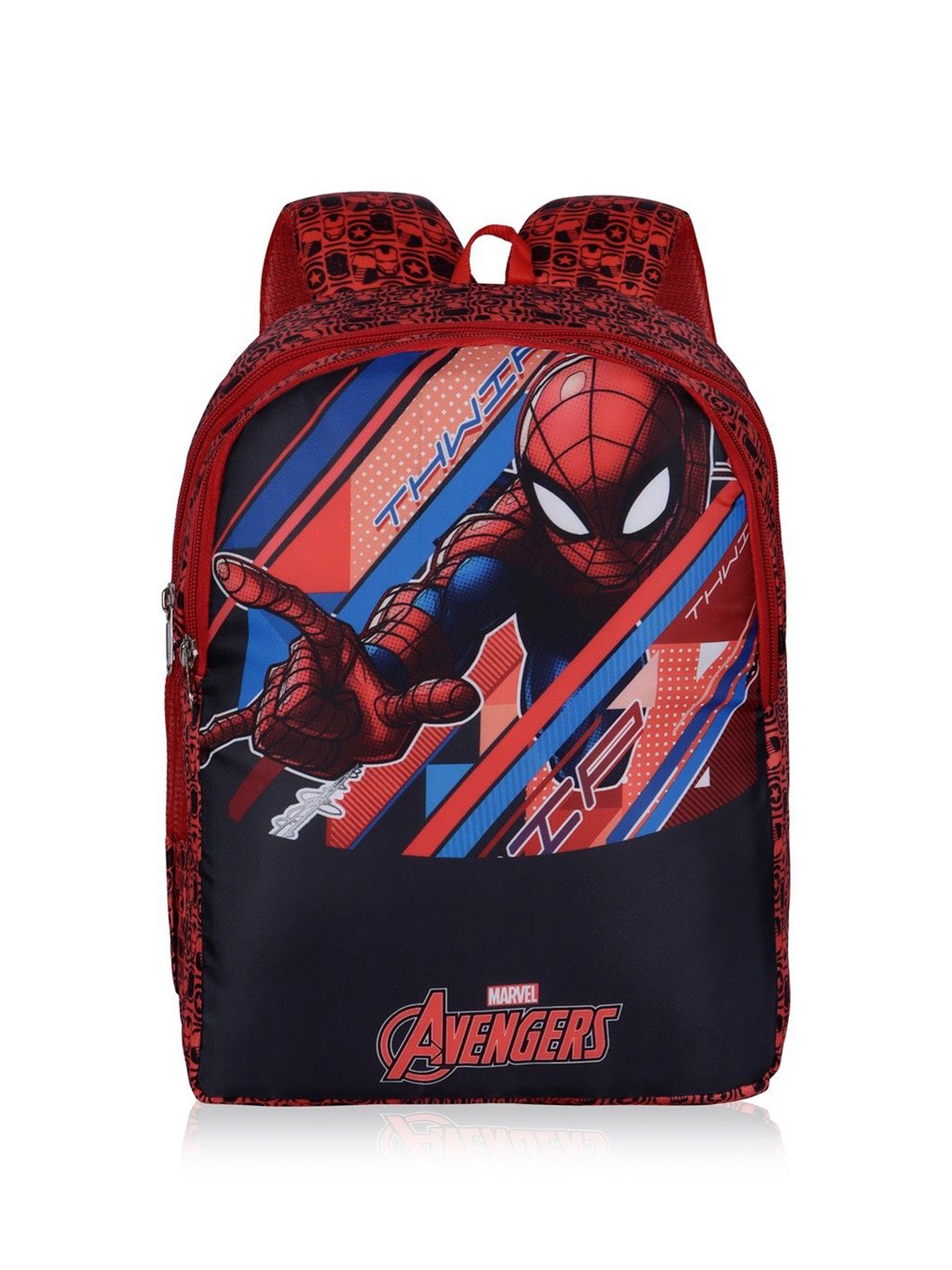 

Priority Boys Graphic Printed Ergonomic School Backpack, Black