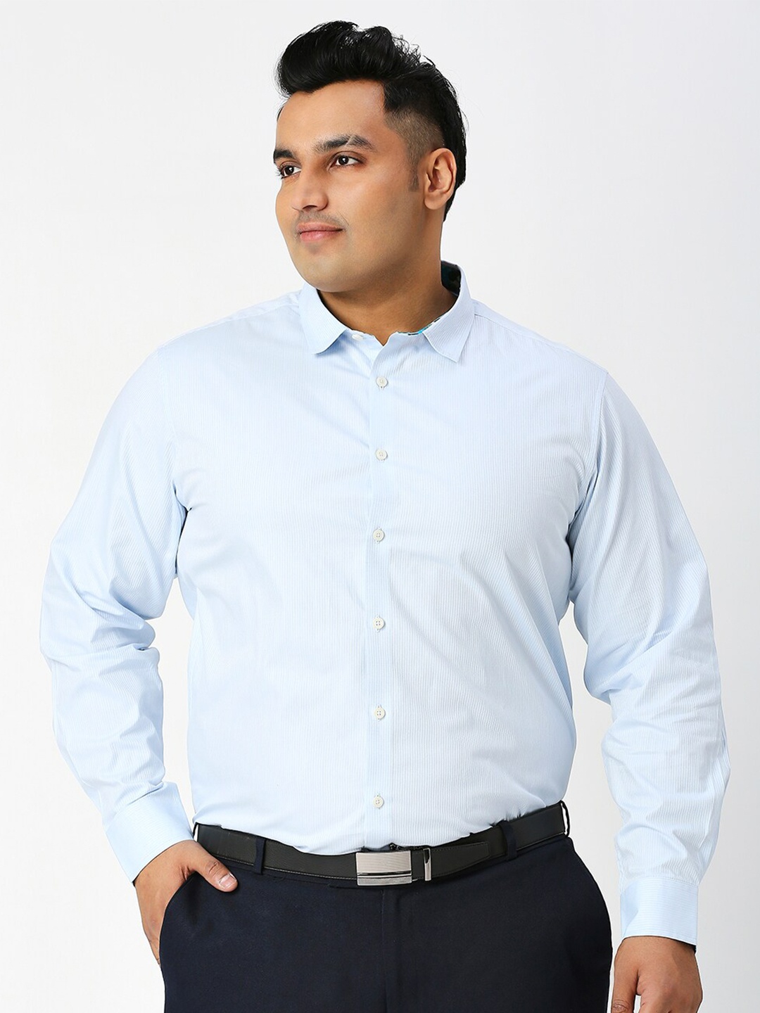 

Thomas Scott Premium Opaque Cotton Formal Shirt, Blue