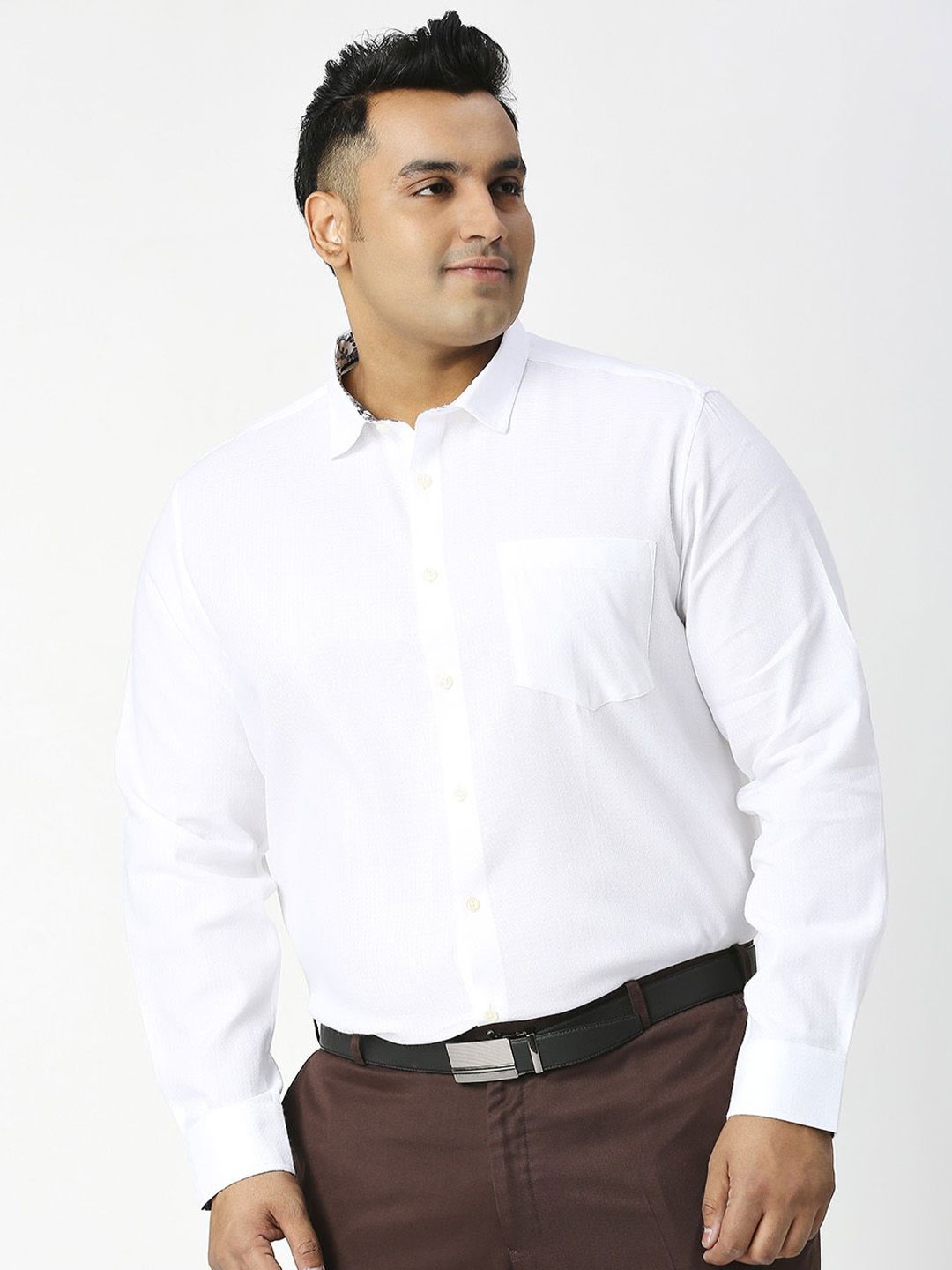 

Thomas Scott Premium Opaque Cotton Formal Shirt, White