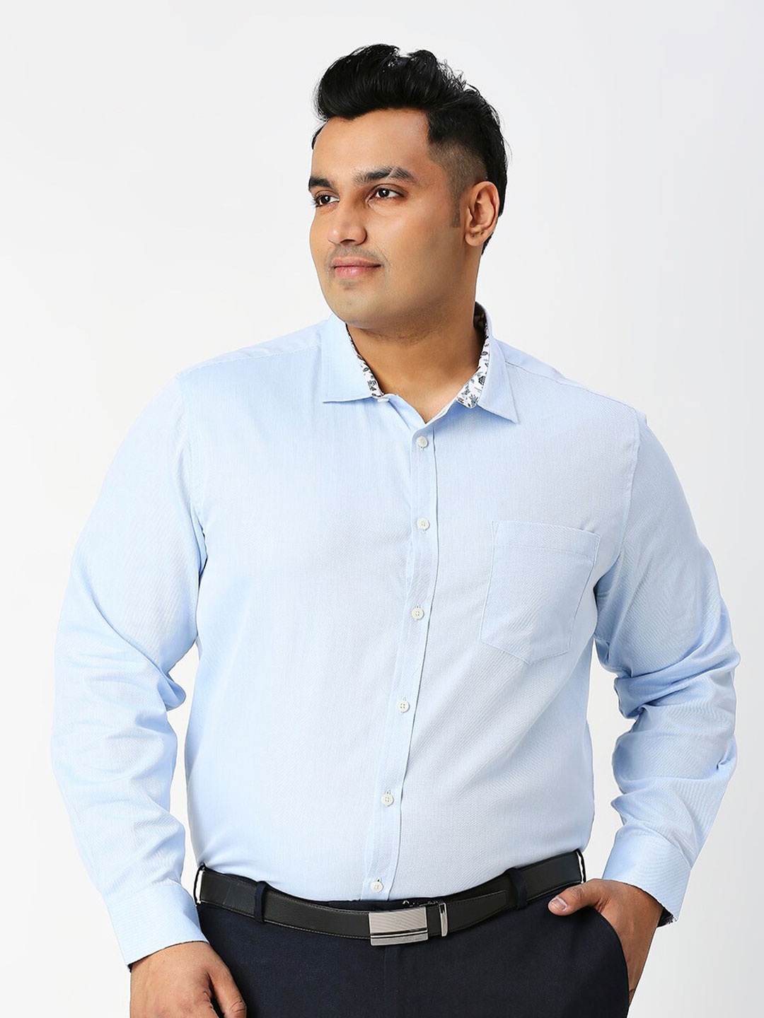 

Thomas Scott Premium Opaque Cotton Formal Shirt, Blue