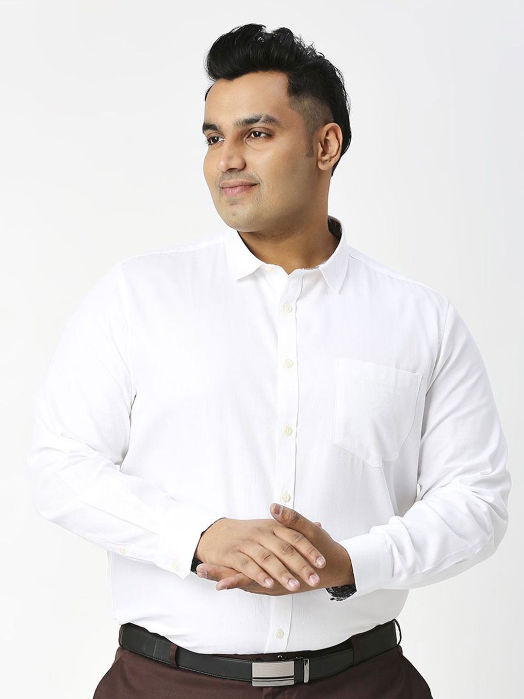 

Thomas Scott Premium Opaque Cotton Formal Shirt, White