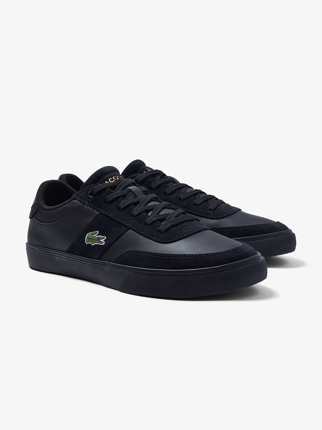 

Lacoste Men Leather Sneakers, Black