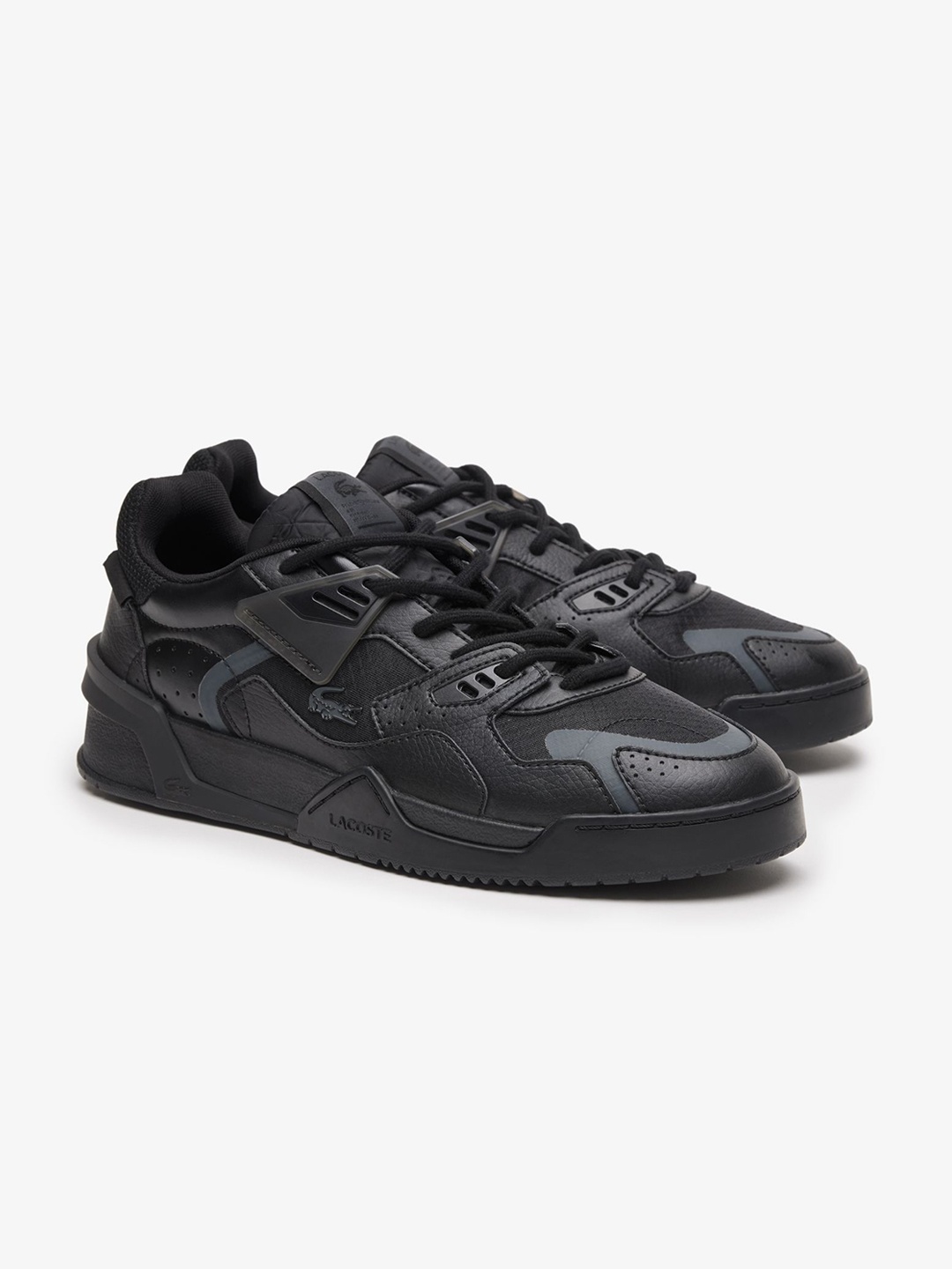 

Lacoste Men Leather Sneakers, Black