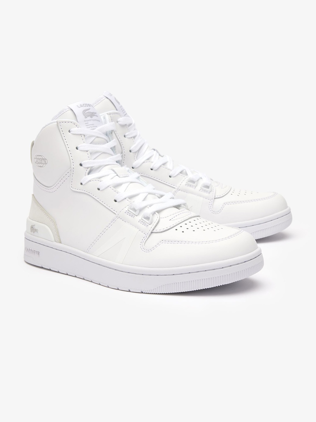 

Lacoste Men Colourblocked Leather Sneakers, White