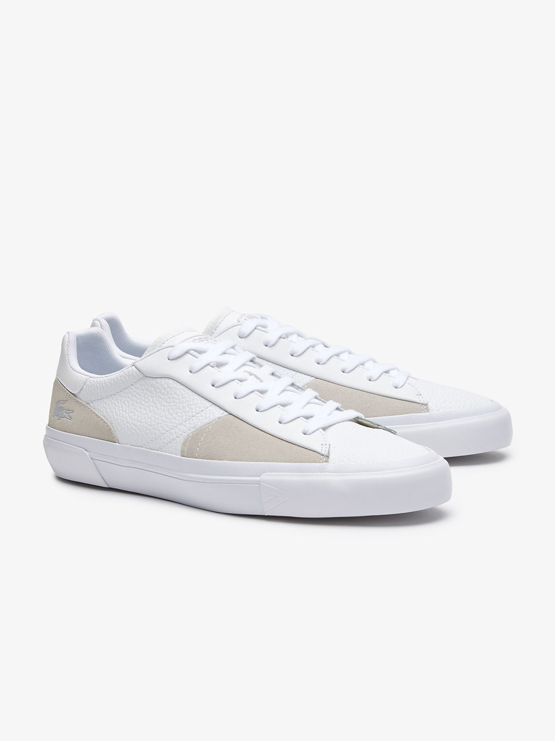 

Lacoste Men Colourblocked Leather Sneakers, White