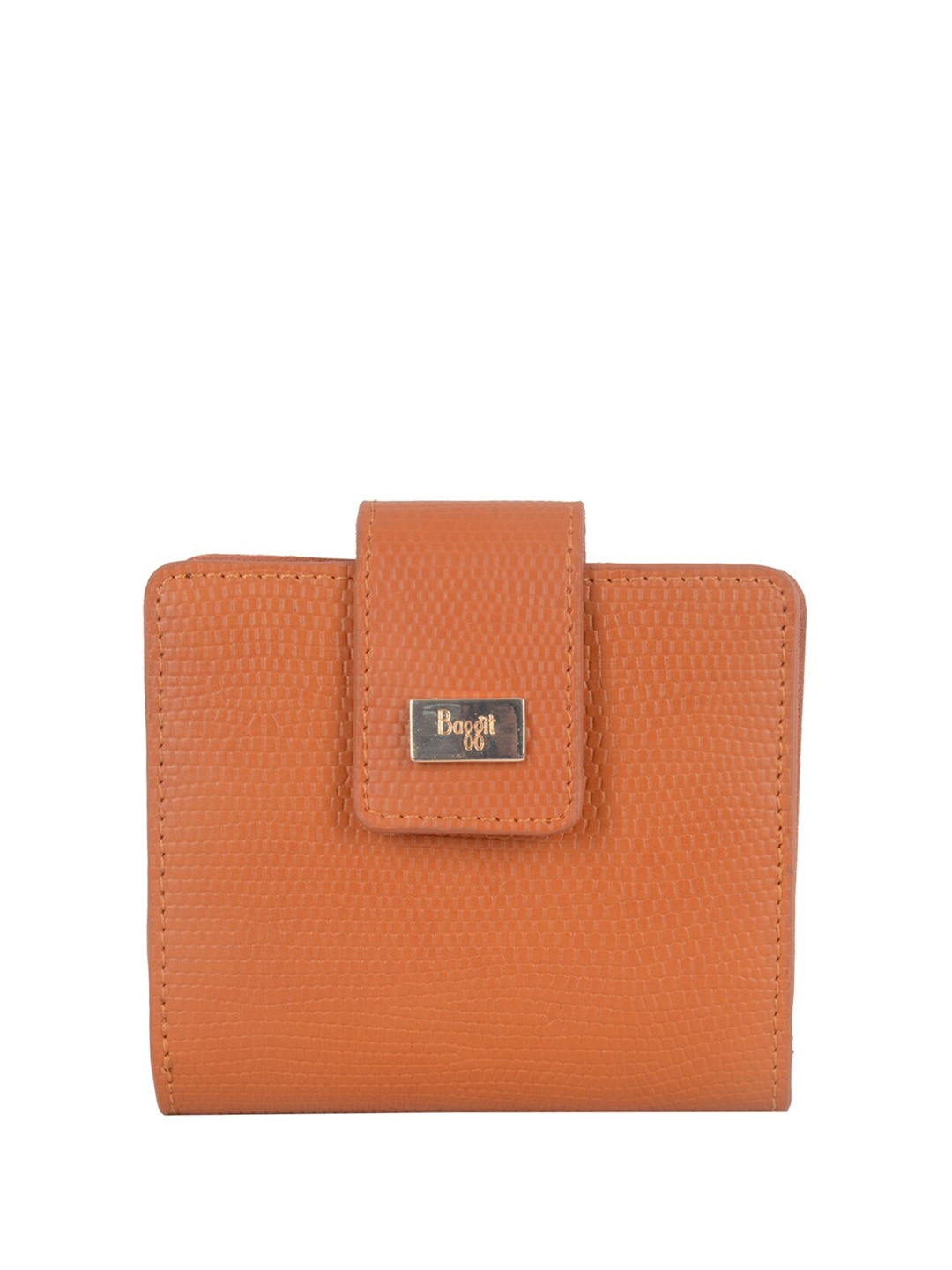 

Baggit Women PU Two Fold Wallet, Orange