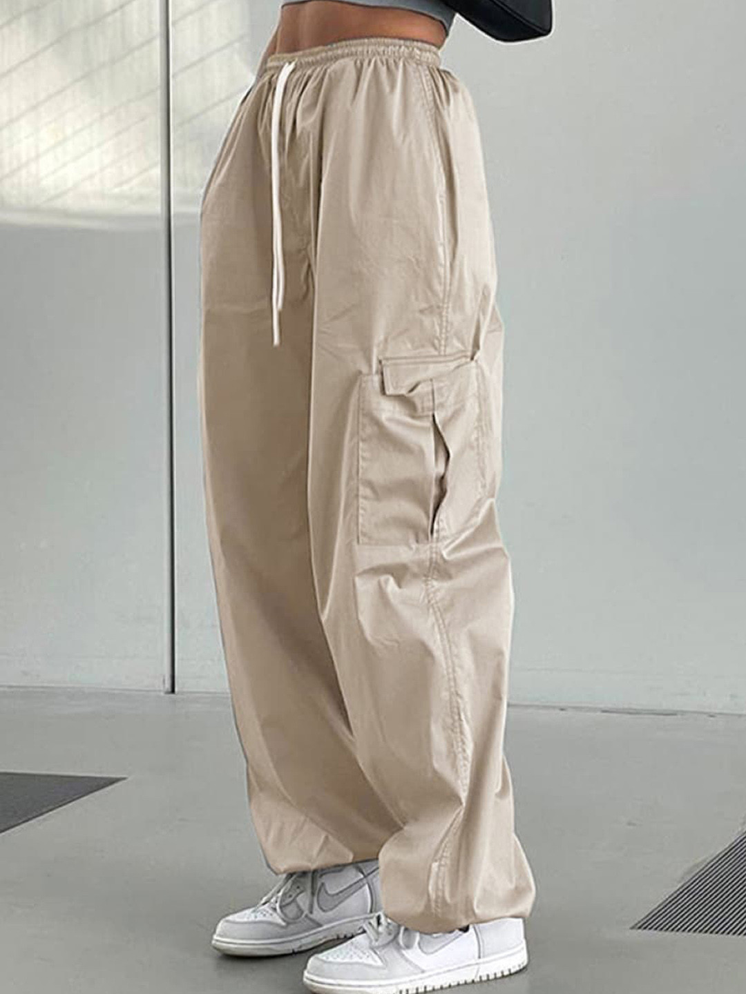 

StyleCast Women Beige Comfort Loose Fit Mid Rise Joggers