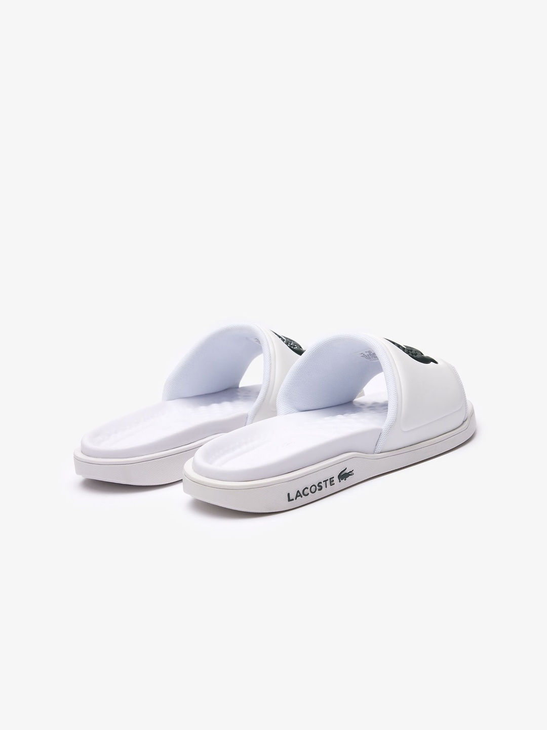 

Lacoste Women Self Design Sliders, White