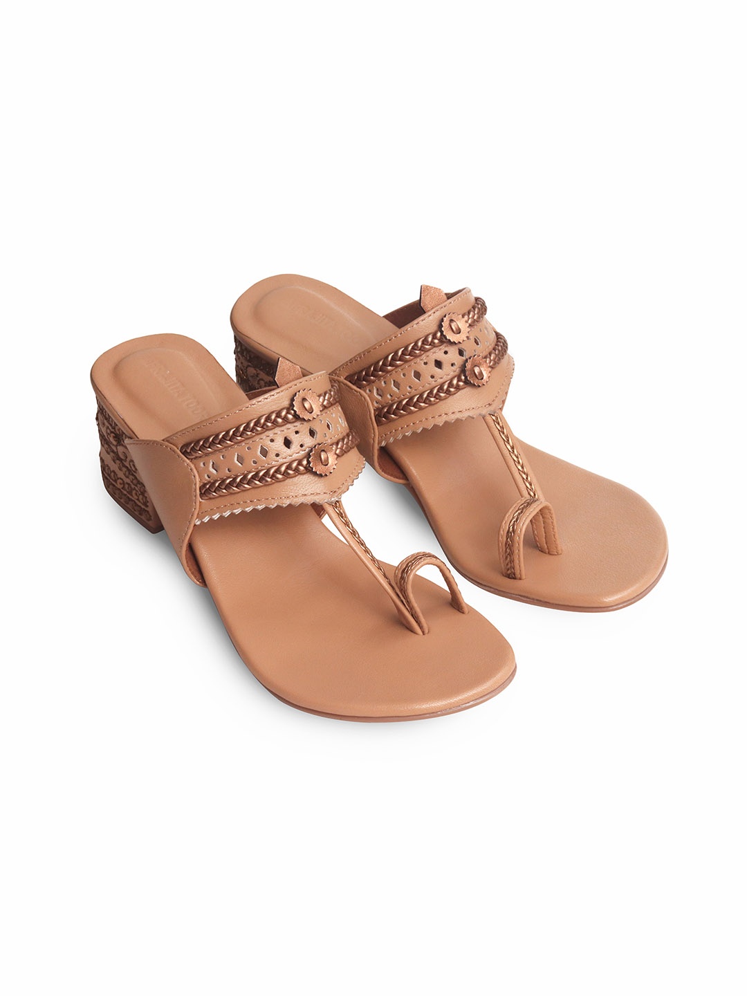 

Aprajita Toor Leather Ethnic Wedge Heel Sandal, Nude