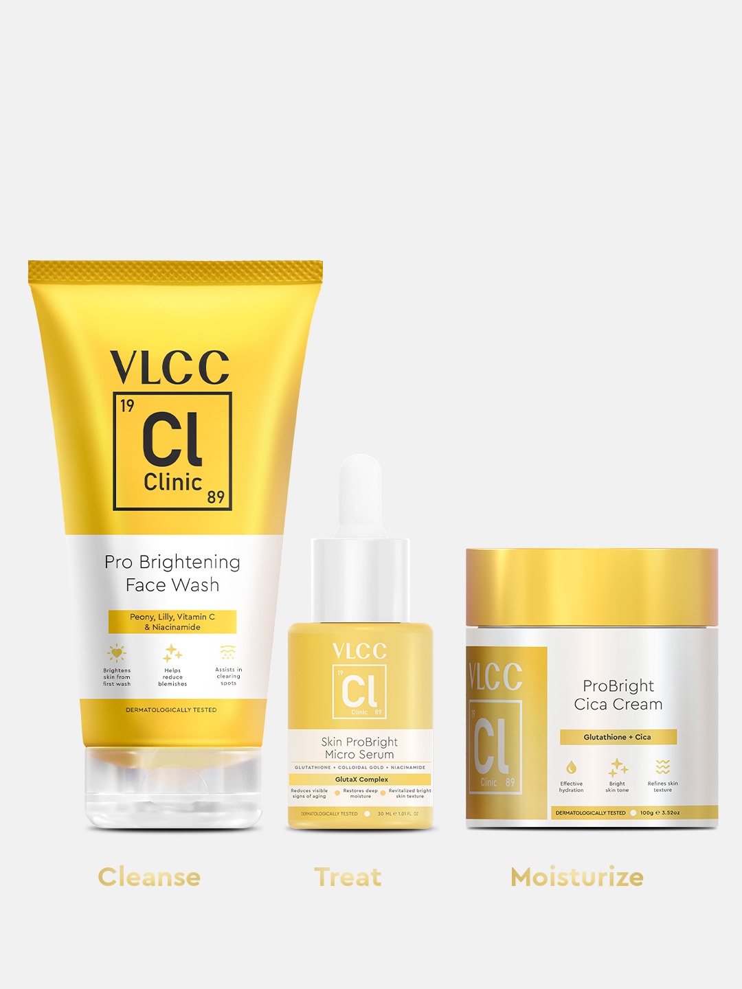 

VLCC Clinic GlowBright Everyday Regime-Skin Brightening, Discoloration & Anti-Pigmentation, Yellow