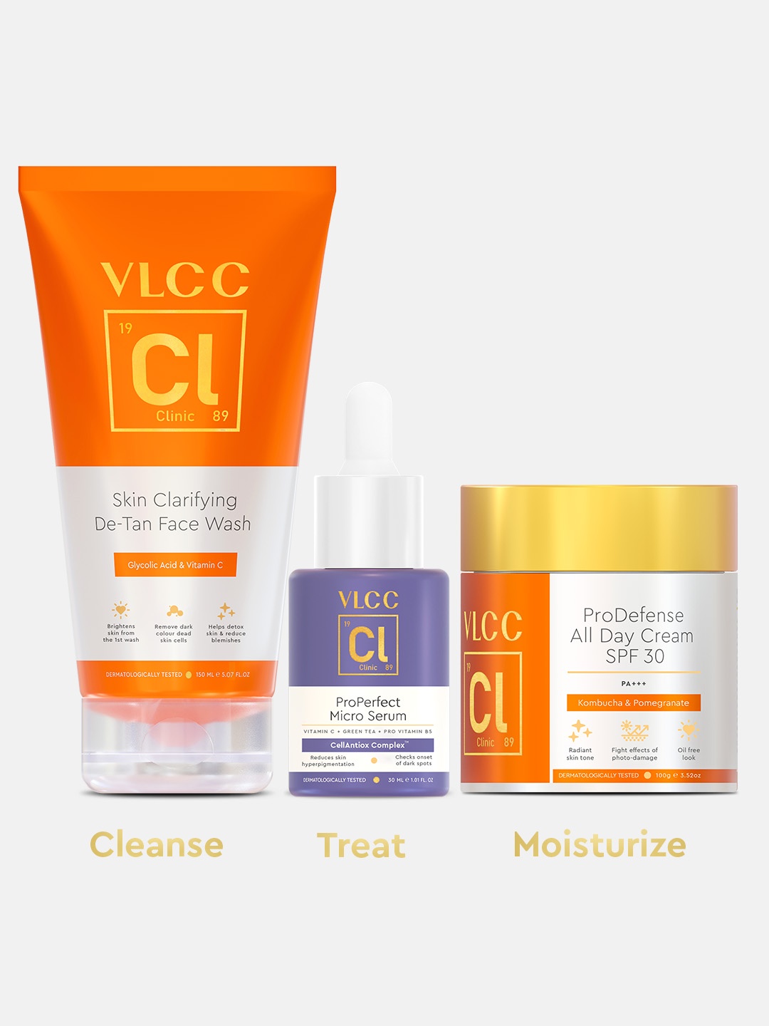 

VLCC Clinic Spotless Glow Regime for Discoloration & Pigmentation with SPF Protection, Orange