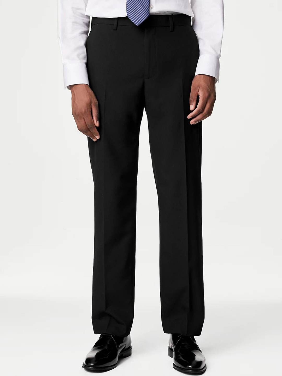 

Marks & Spencer Men High-Rise Formal Trouser, Black