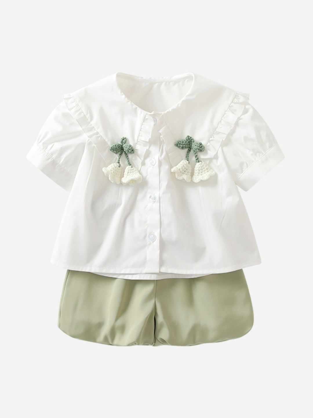 

StyleCast Girls Top with Shorts, Green