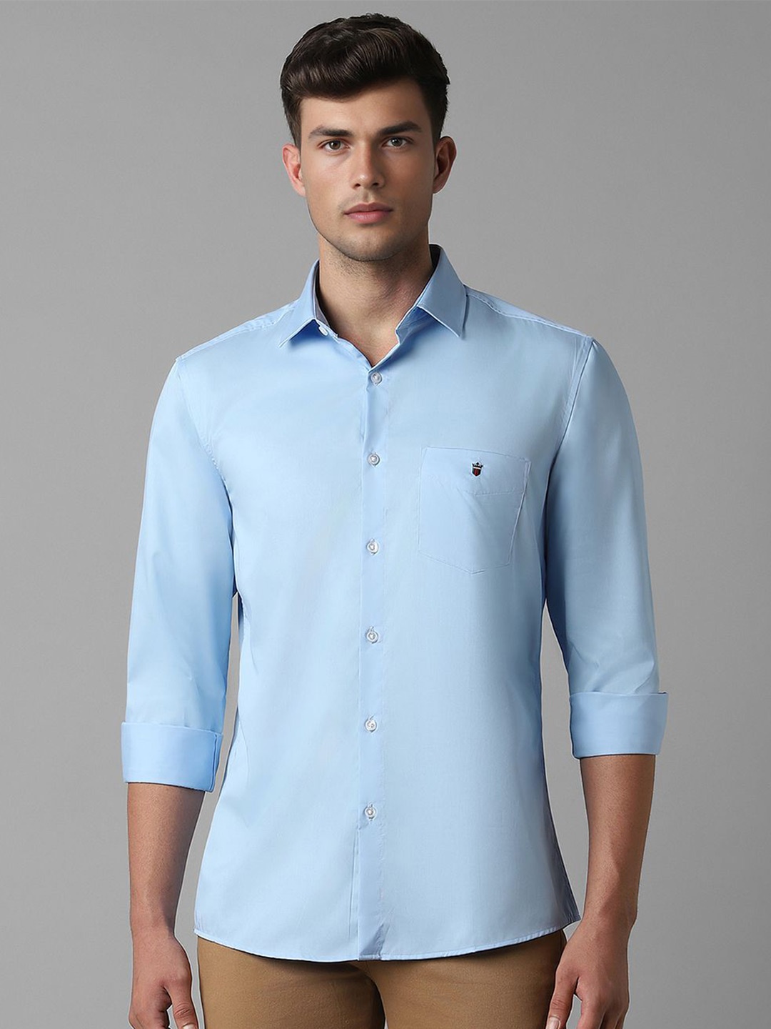 

Louis Philippe Sport Slim Fit Pure Cotton Casual Shirt, Blue