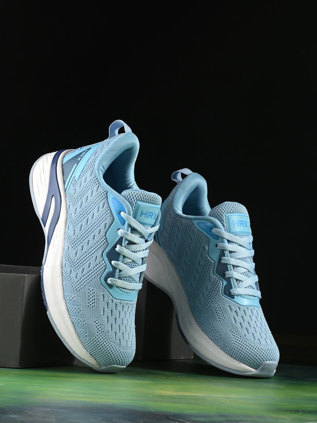 

HRX by Hrithik Roshan Women Mesh Running Non-Marking Shoes, Blue