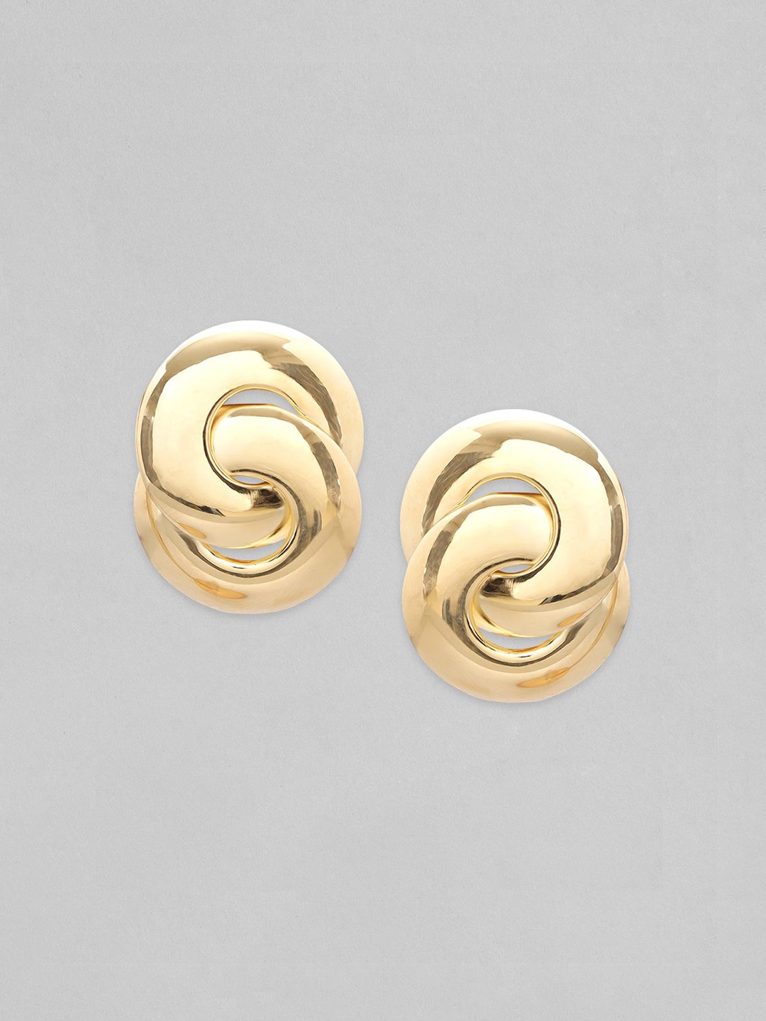 

Rubans Voguish 18KT Gold Plated Geometric Stud Earrings