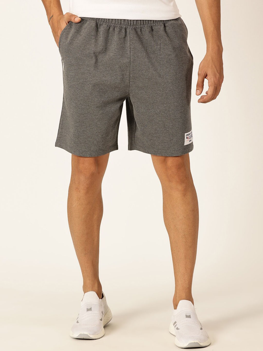 

Thomas Scott Men Mid-Rise Sports Shorts, Charcoal