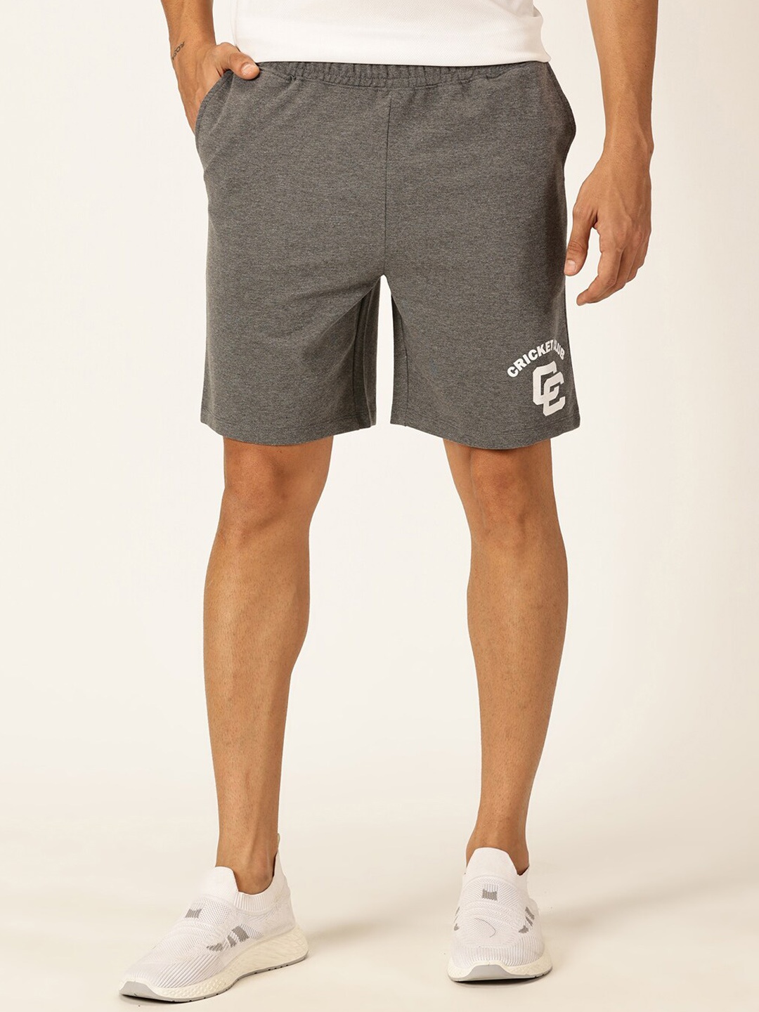 

Thomas Scott Men Mid-Rise Sports Shorts, Charcoal