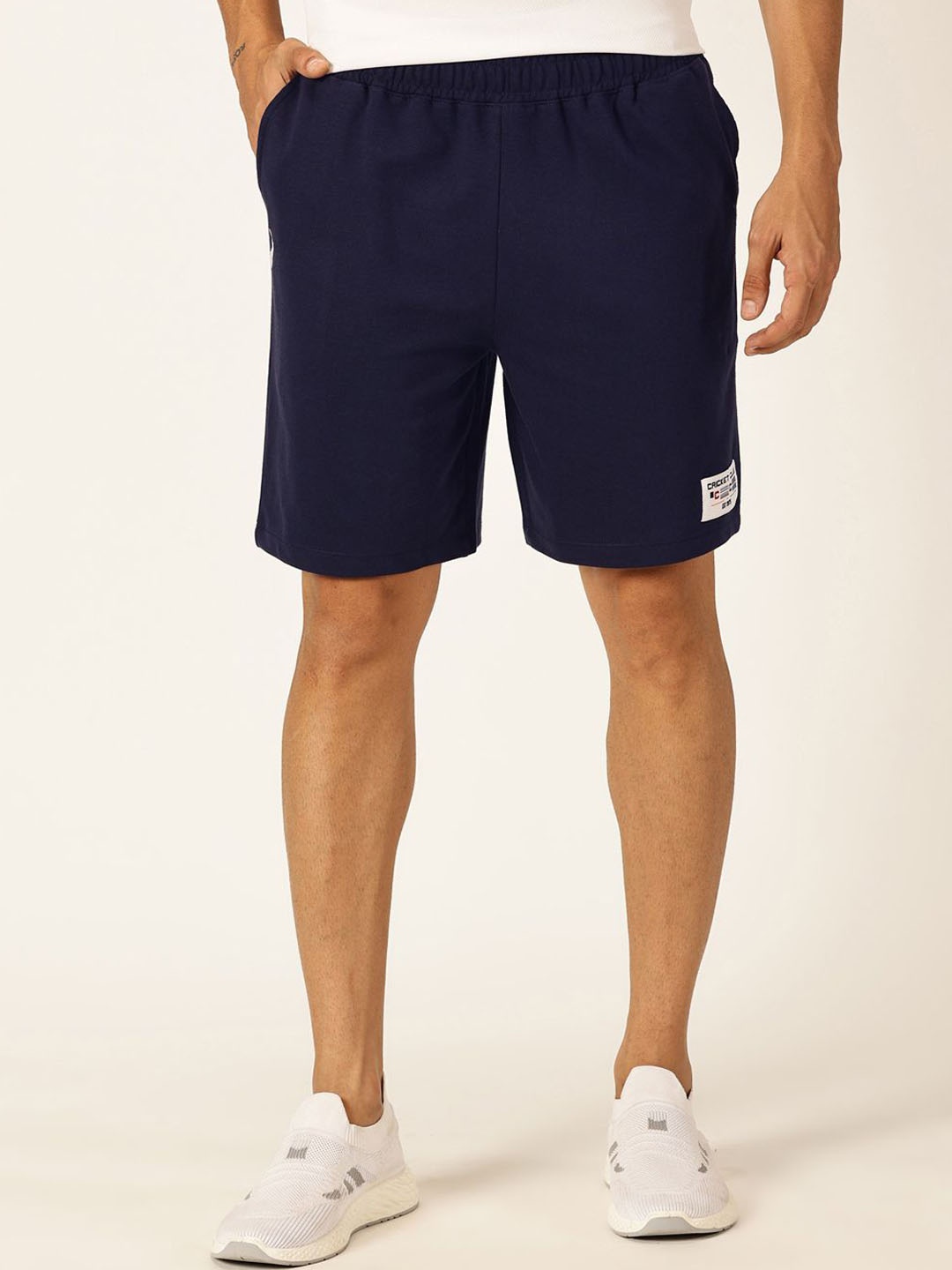 

Thomas Scott Men Mid-Rise Sports Shorts, Navy blue