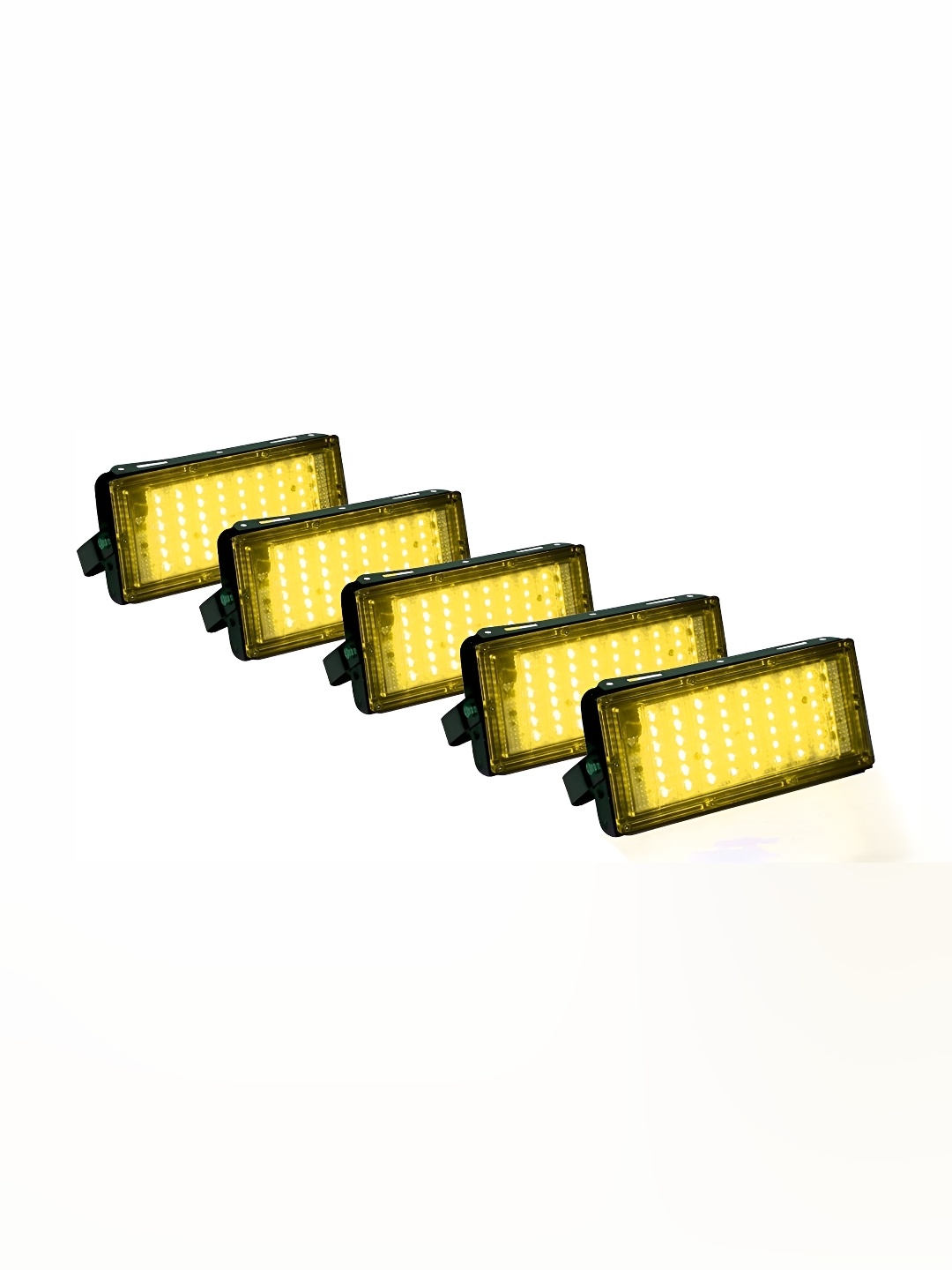 

SPARK WORLD Black & Yellow 5 Pieces Textured Outdoor Lamps
