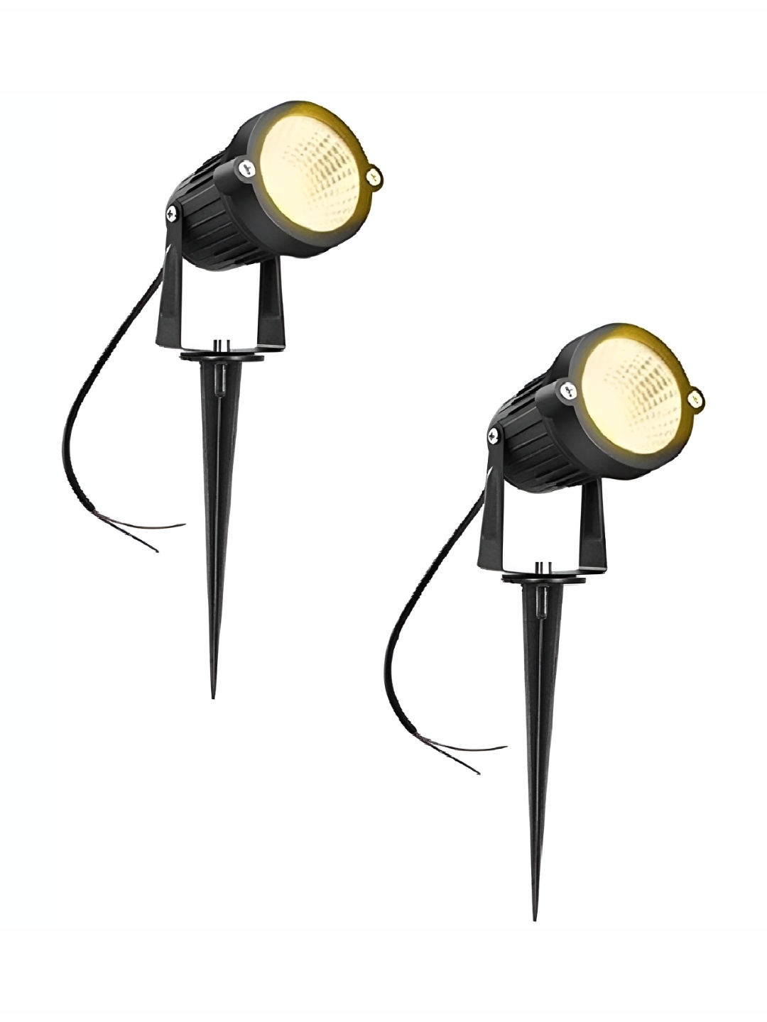 

SPARK WORLD 2 Pieces Yellow Textured Outdoor Lamps