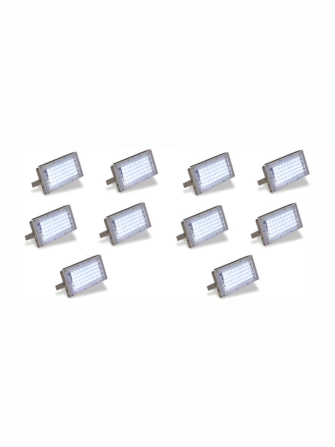 

SPARK WORLD White 10 Pieces Square Outdoor Lamps