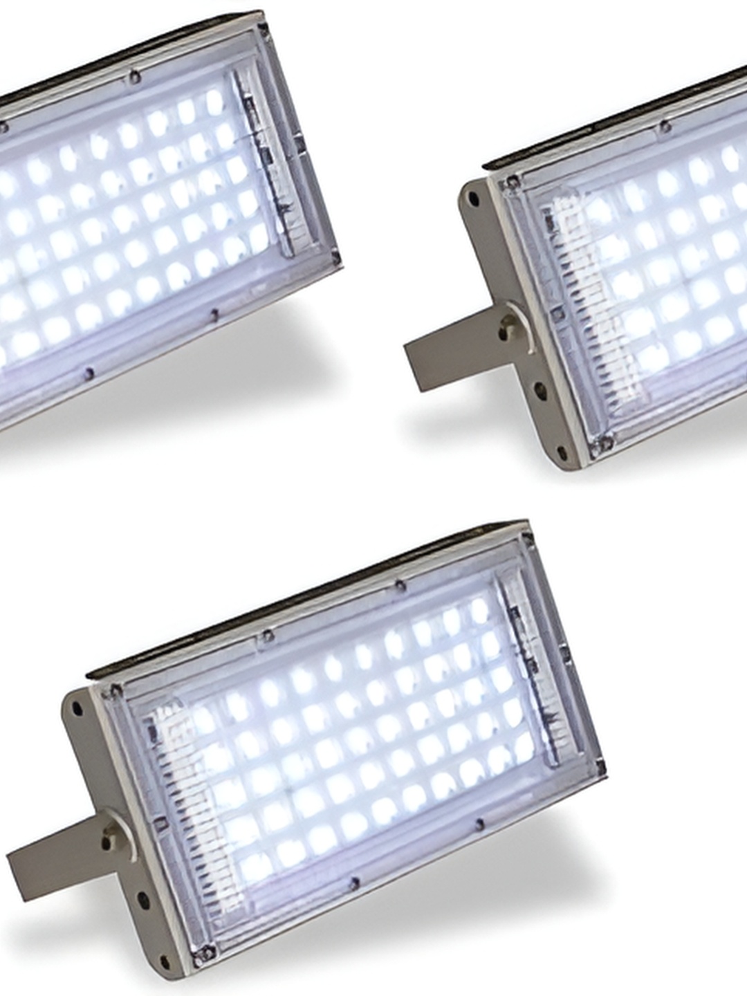 

SPARK WORLD White 3 Pieces Rectangle Shaped Outdoor Lamps